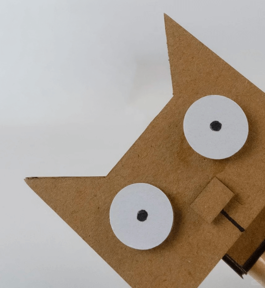 3D Cardboard Cat Sculpture Template - Boxy Cat (Printable PDF)