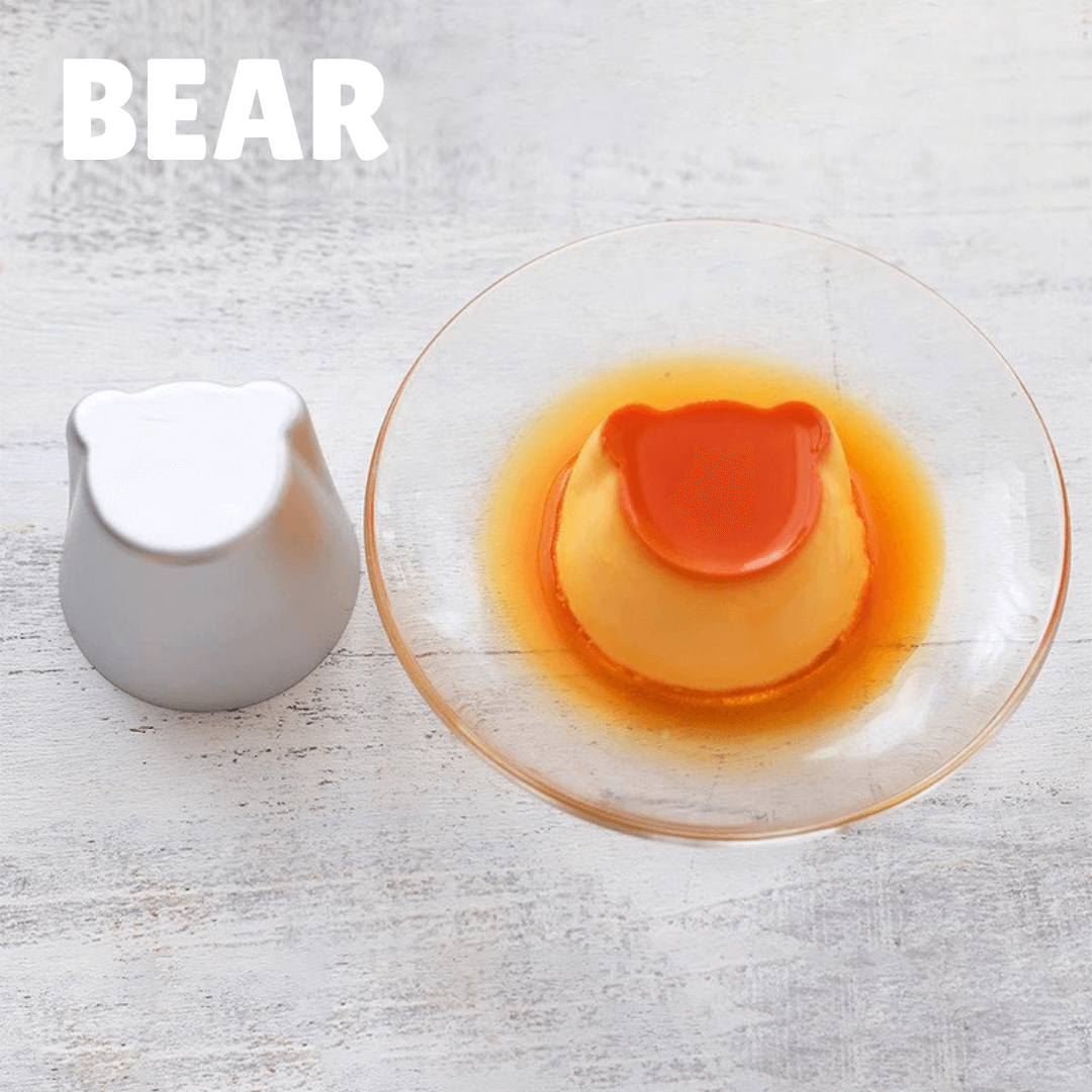 Bear Shaped Aluminum Ramekins crème caramel