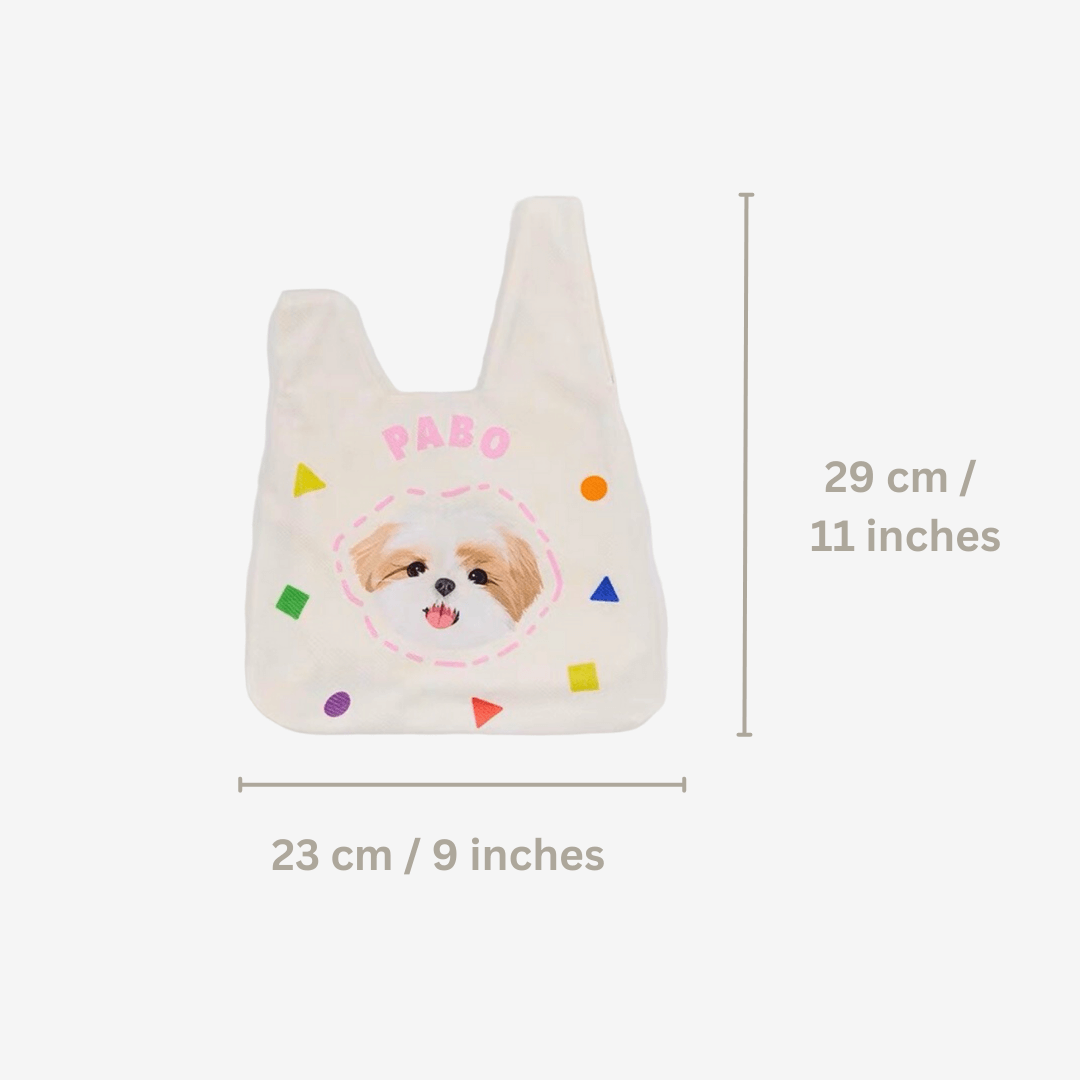 Custom Pet Portrait Knot Bag
