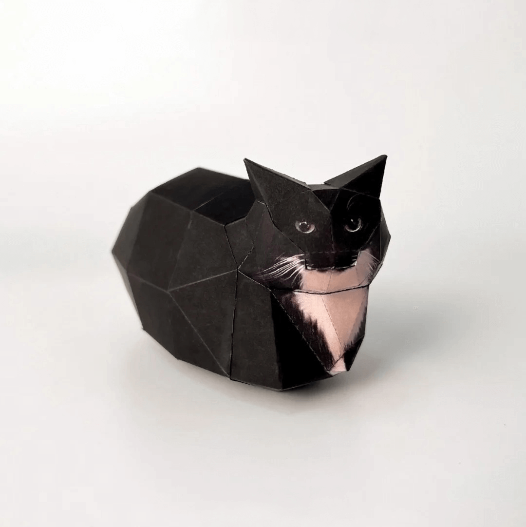 Maxwell Cat Meme Papercraft Template (Printable PDF, 4”)