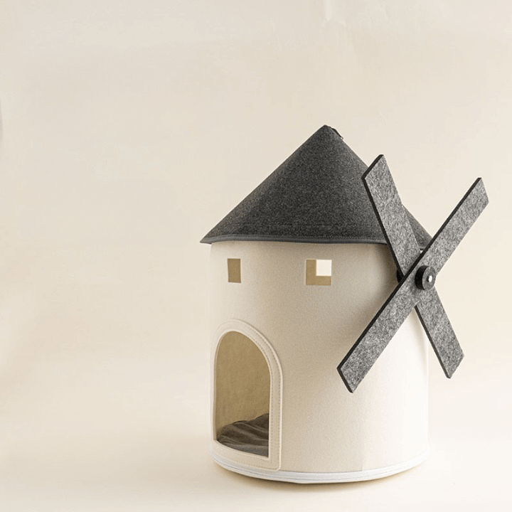 Dutch Windmill Cat House Bed