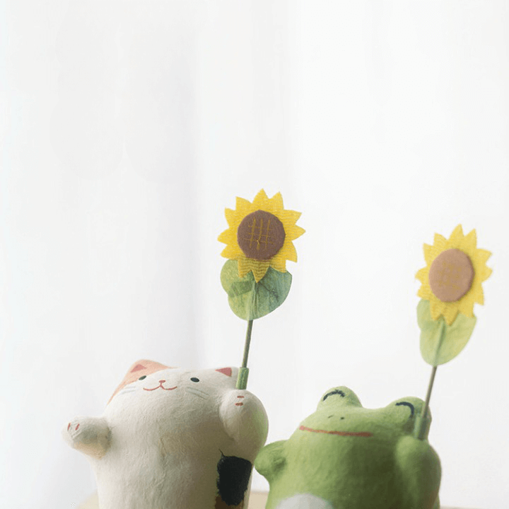 Flower Holder Washi Cat Ornaments - Petites Paws