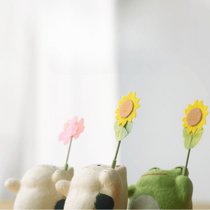 Flower Holder Washi Cat Ornaments - Petites Paws