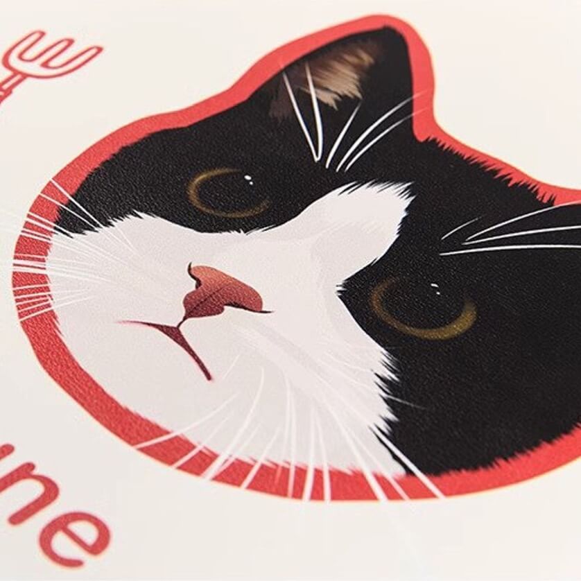Custom Pet Portrait Cat Food Mat