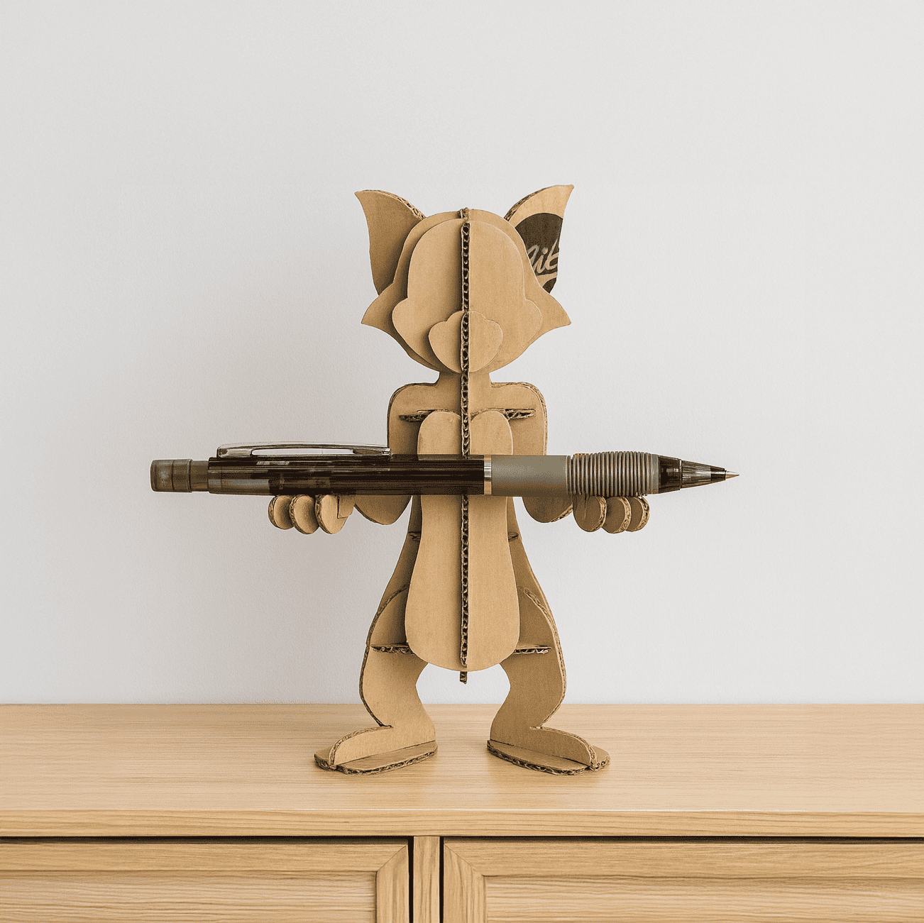 Tom and Jerry Cat Cardboard Cat Sculpture