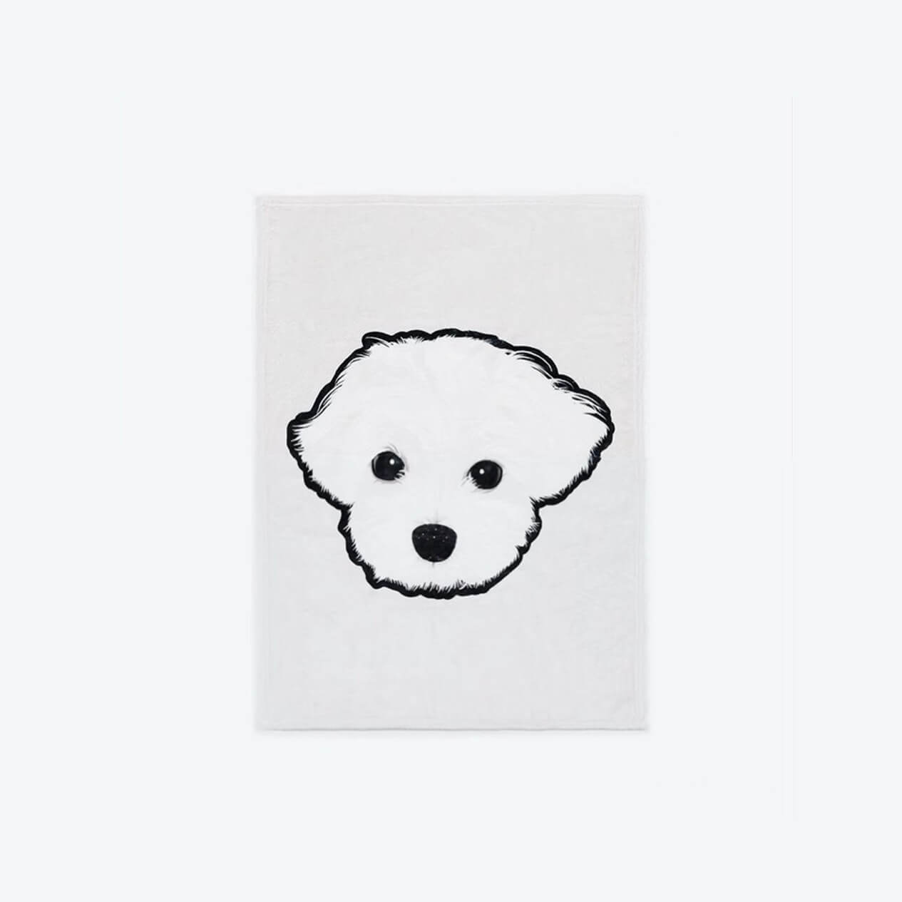 Custom Pet Cat Dog Portrait Blanket