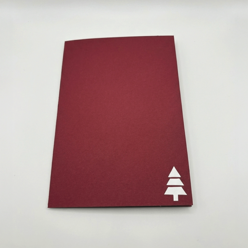 DIY 3D Pop-Up Cat in the Box Christmas Card Printable Template Cover