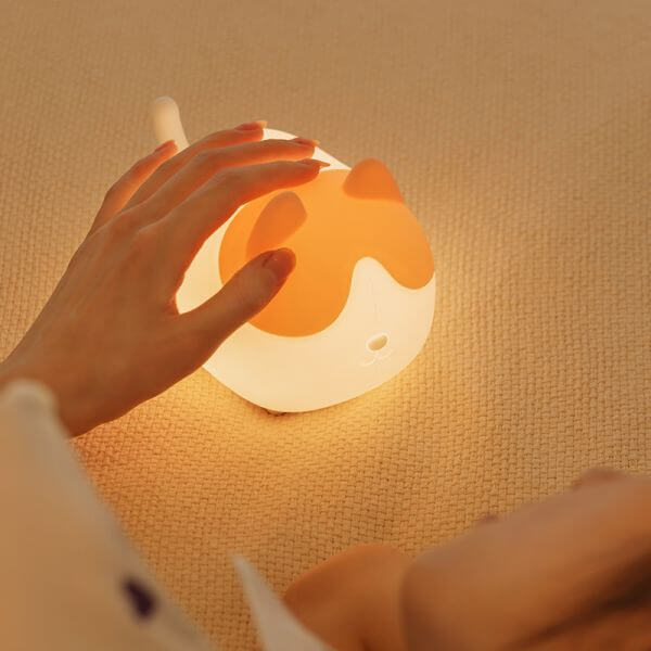 Silicone Cute Cat Night Light