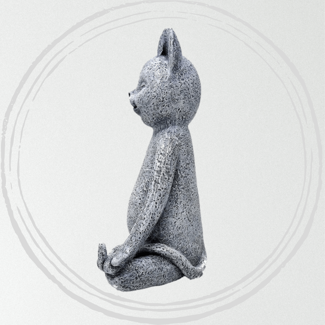 Calming Buddha Cat Statue