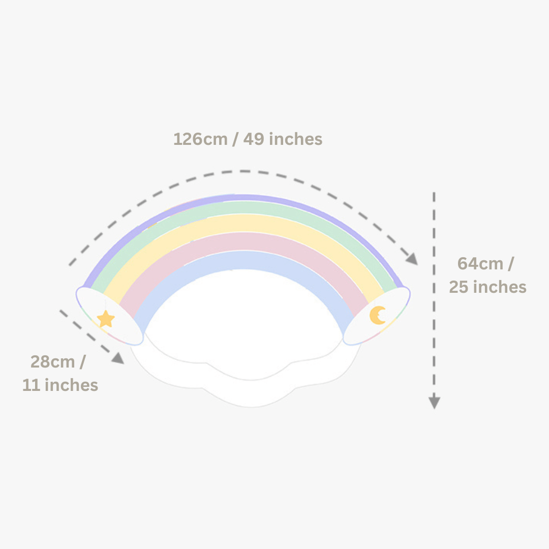 Rainbow Dreamland Cat Tunnel Bed - Petites Paws