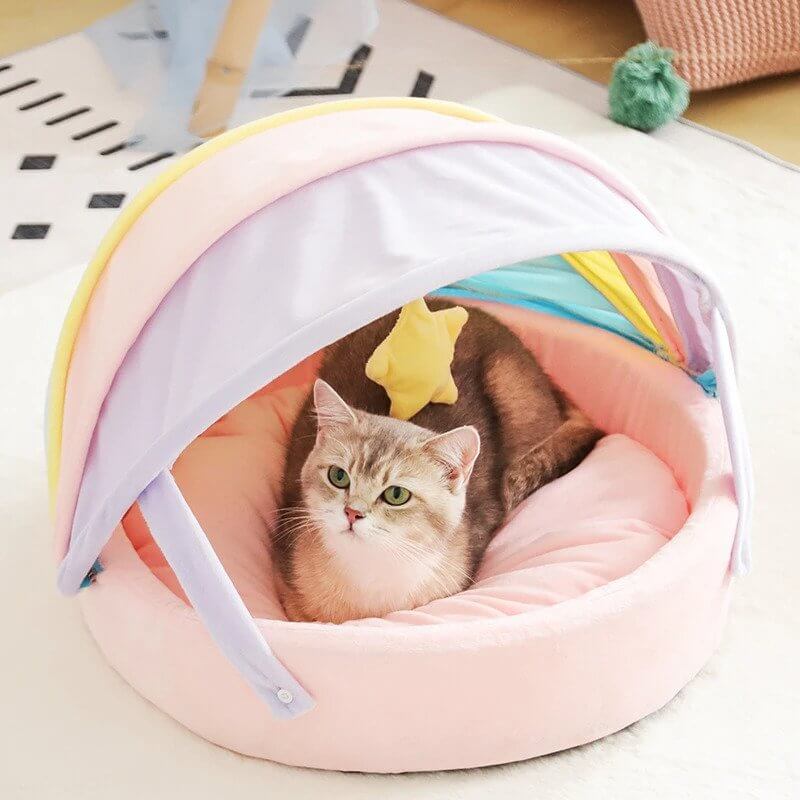 Rainbow Little Princess Bassinet Cat Bed
