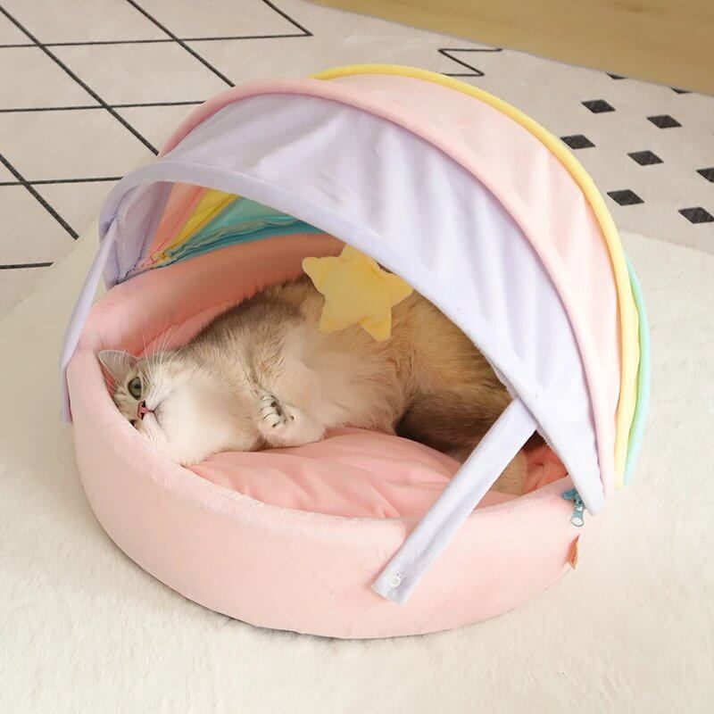 Rainbow Little Princess Bassinet Cat Bed