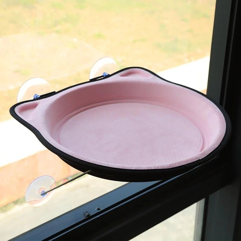 Kitty-shaped Pet Hammock with Window Mount - Petites Paws