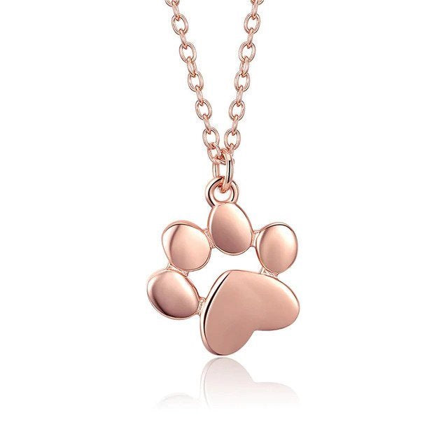 Cute Paw Charm Necklace in 925 Sterling Silver - Petites Paws