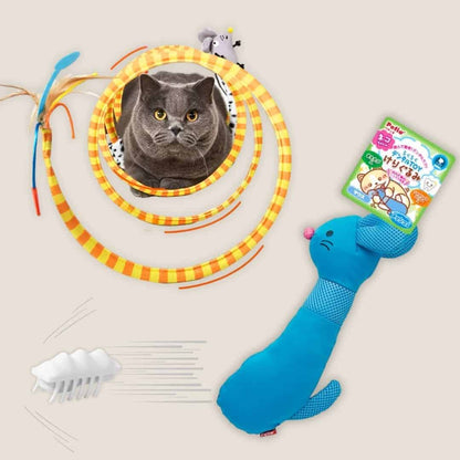 Bunny Kicks, Slinky Loops & Bug Hunt Interactive Cat Toy Set