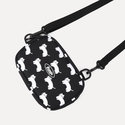 Cat Black and White Mini Crossbody Bag 