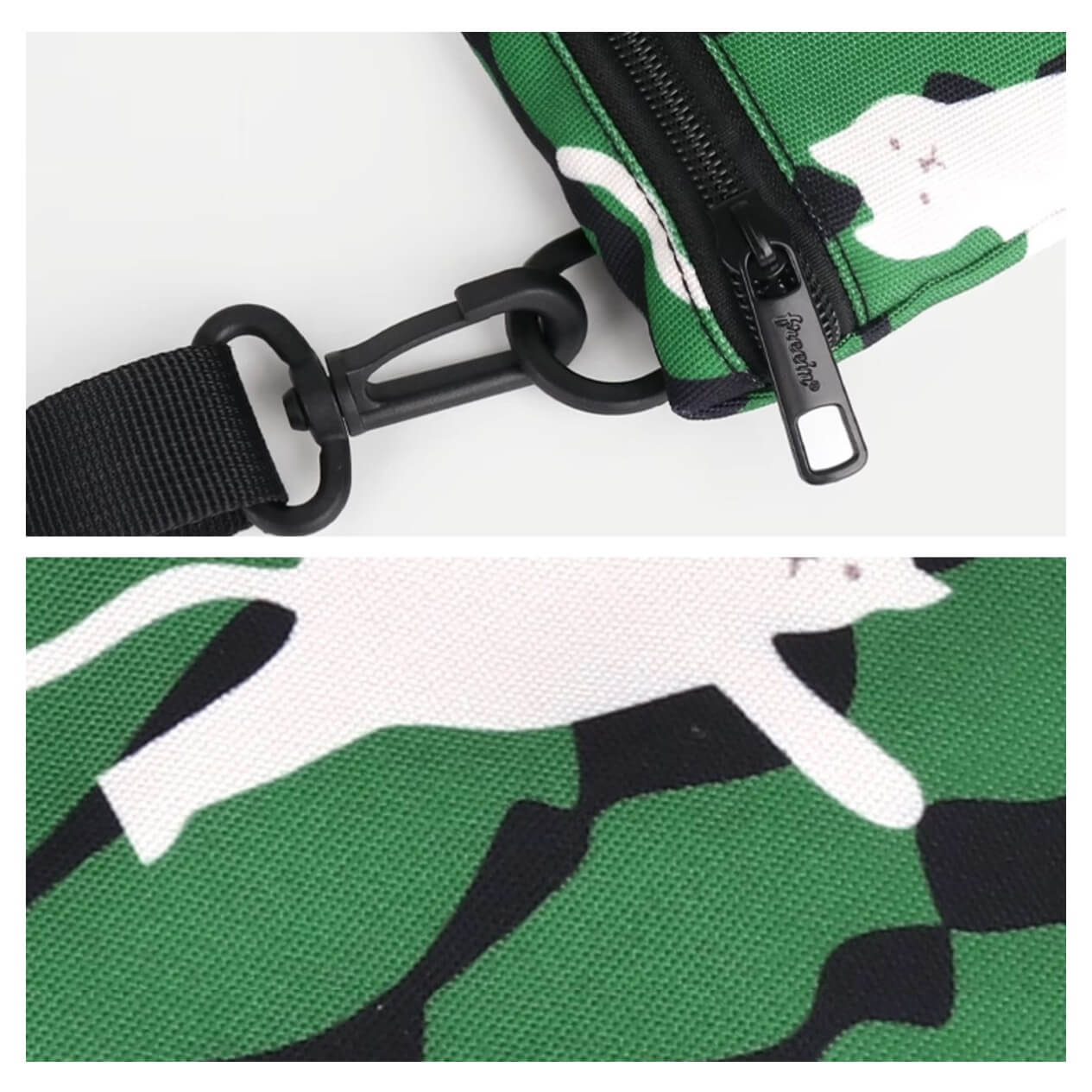 Cat camouflage Crossbody Bag Green