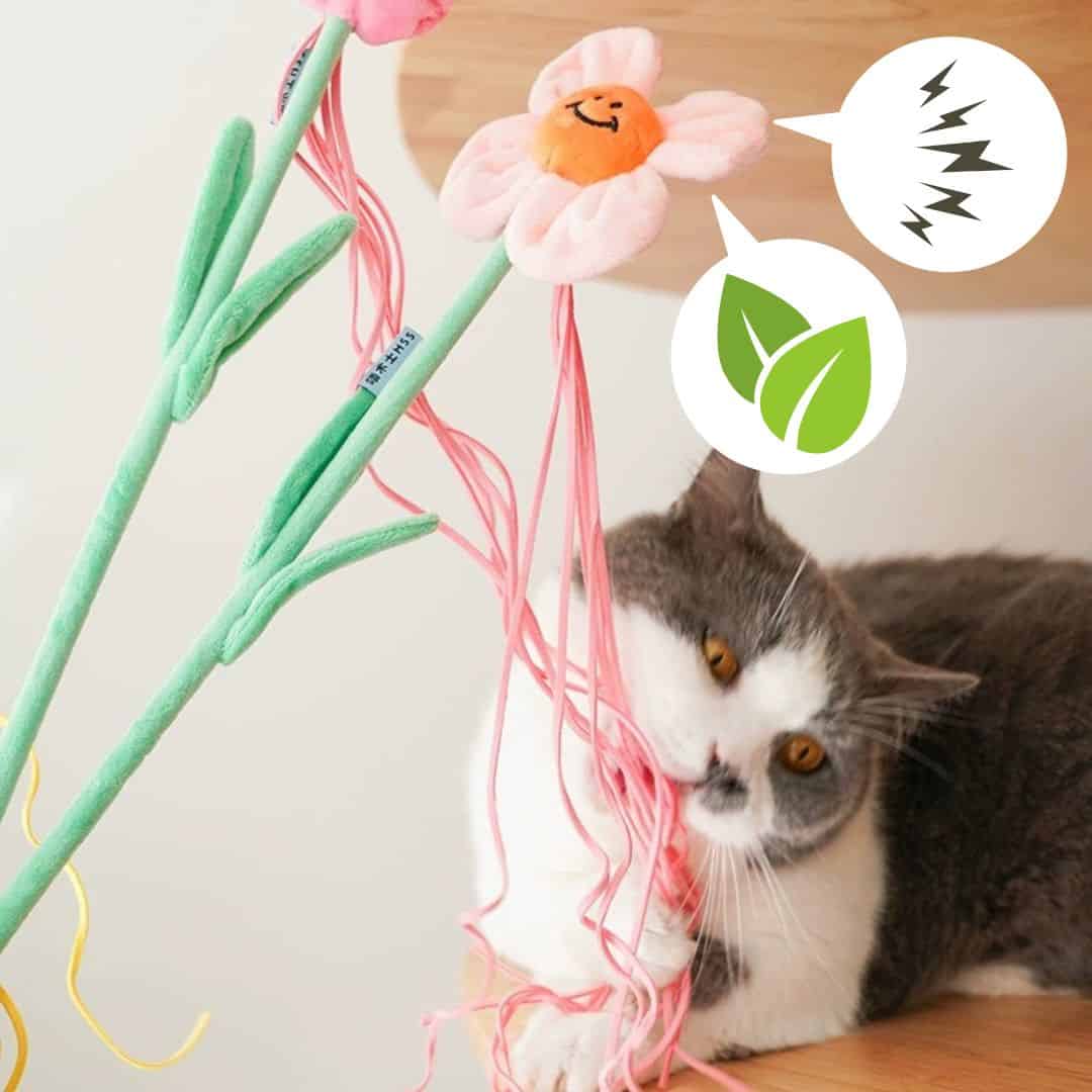 Purrlab Catnip-Infused Flower Cat Teaser