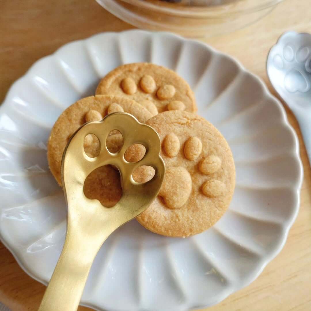 Cat Paw Cookie Stamp Spoon - Petites Paws
