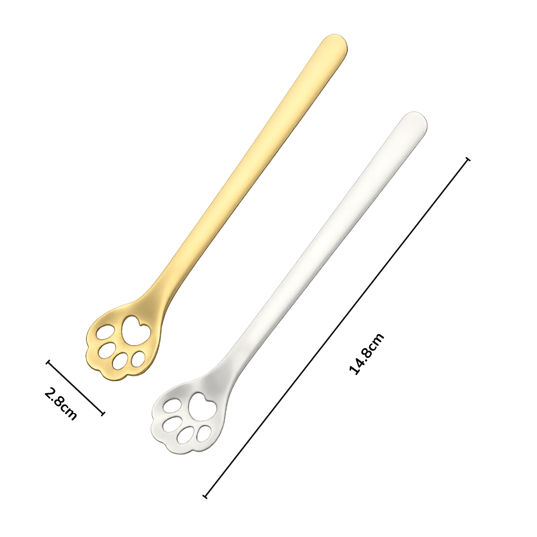 Cat Paw Cookie Stamp Spoon - Petites Paws