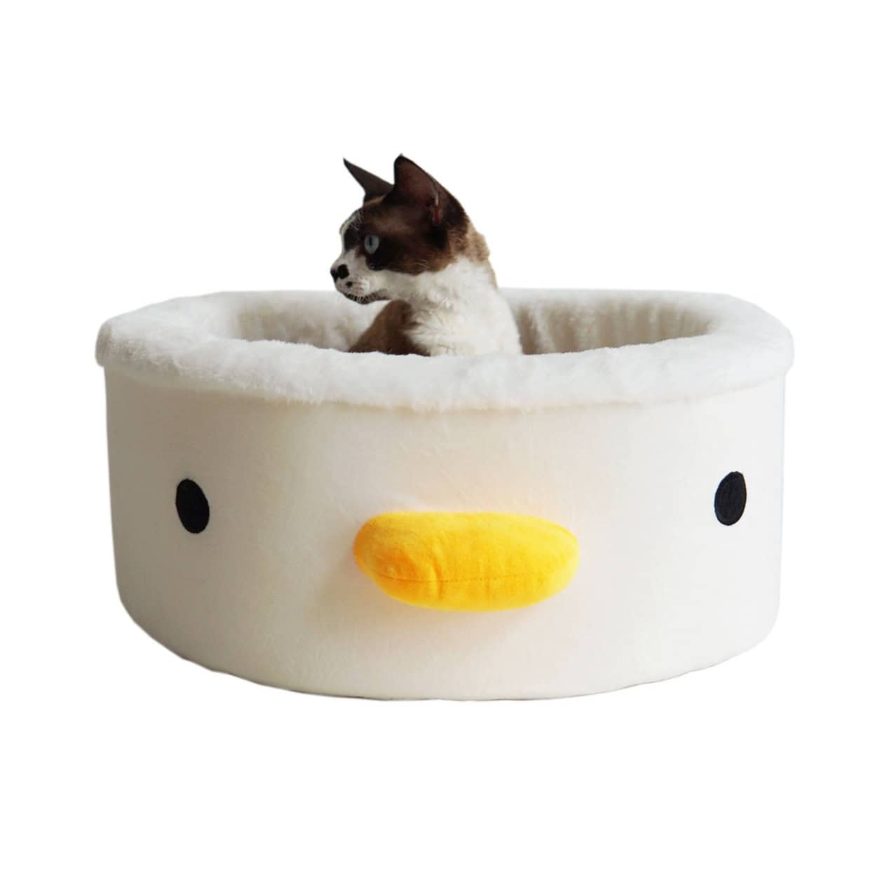 Purroom White Chicken Cat Bed Nest