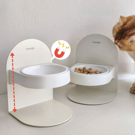 Atlas Magnetic Adjustable Elevated Cat Bowl