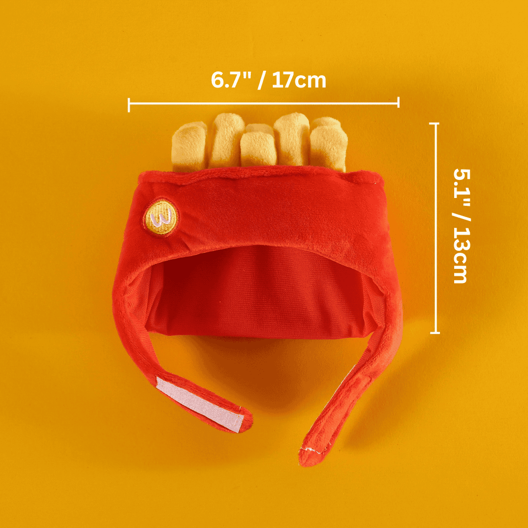 McMeow’s Burger & Fries Cat Costume Set (2pcs)