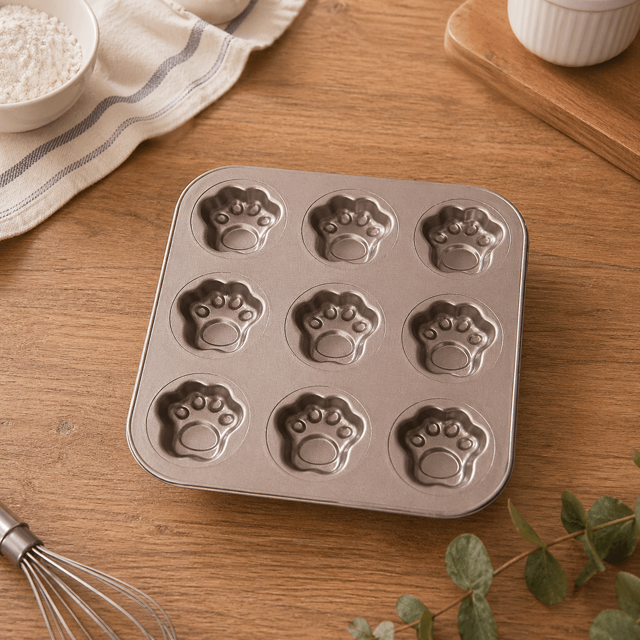 Nonstick Cute Cat Paw Baking Pan Cake Muffin Mold