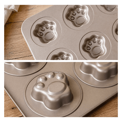 Nonstick Cute Cat Paw Baking Pan Cake Muffin Mold
