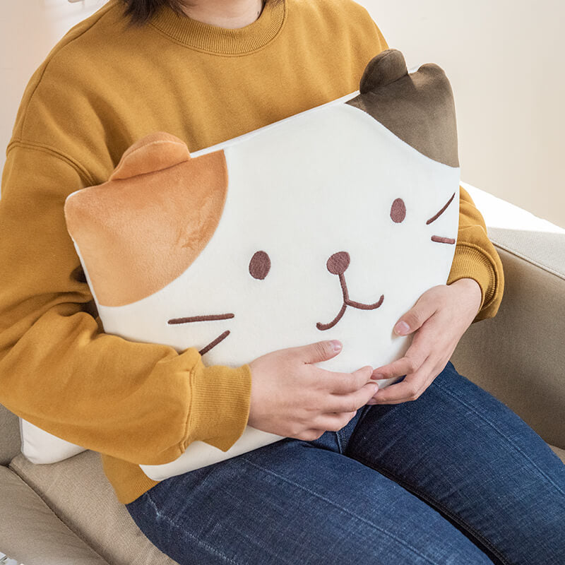 Fuku Fuku Cat Back Support Pillow - Petites Paws