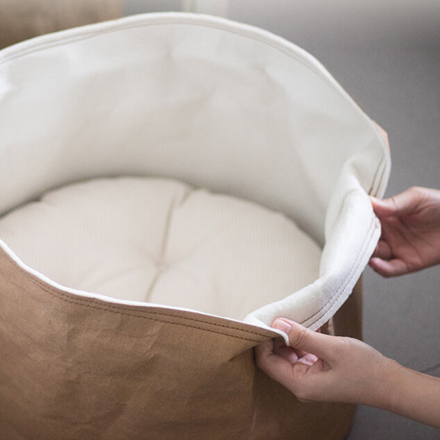 Minimalist Kraft Paper Bag Wool Cat Bed