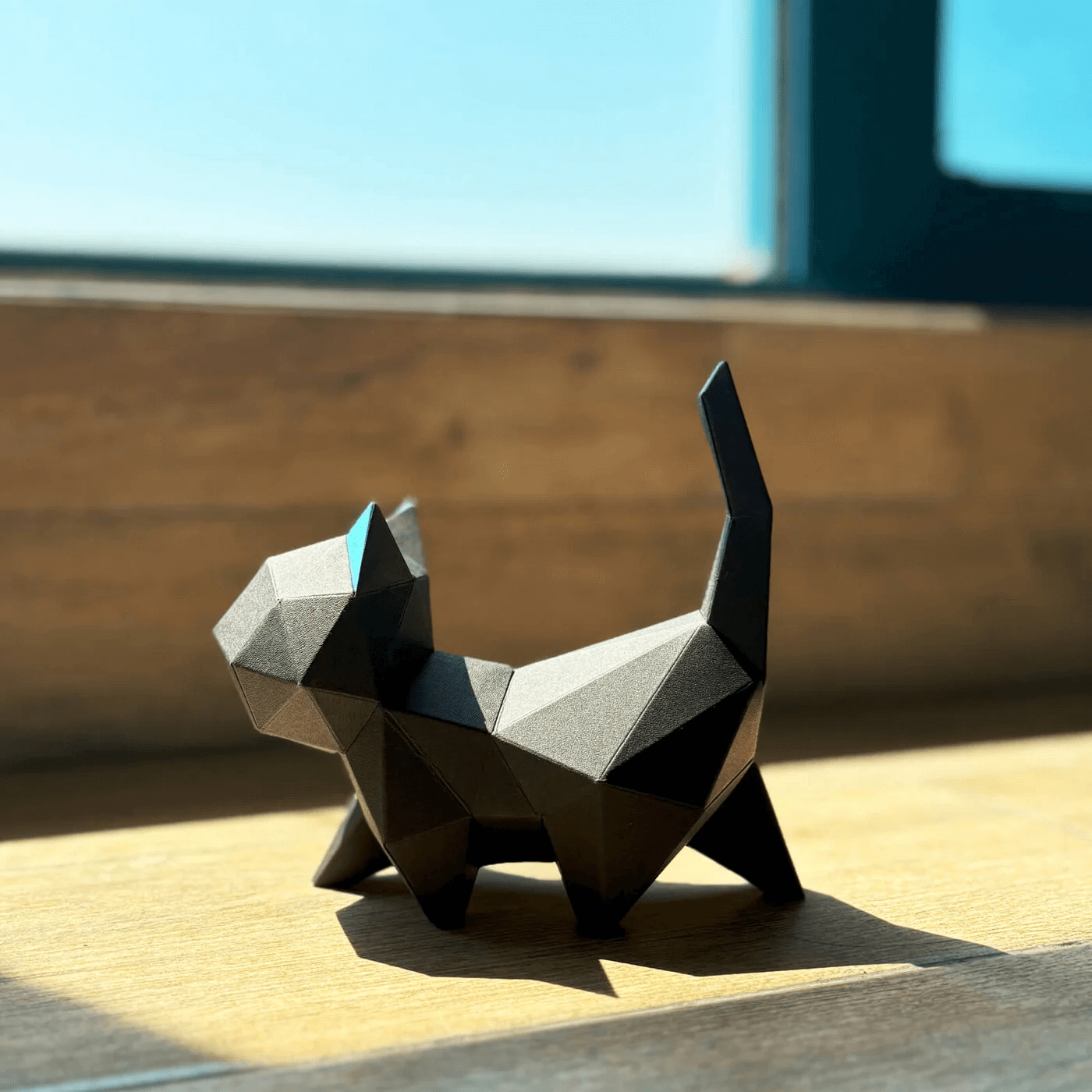 DIY 3D Cute Cat Papercraft Template - Printable PDF (Walking) - Petites Paws