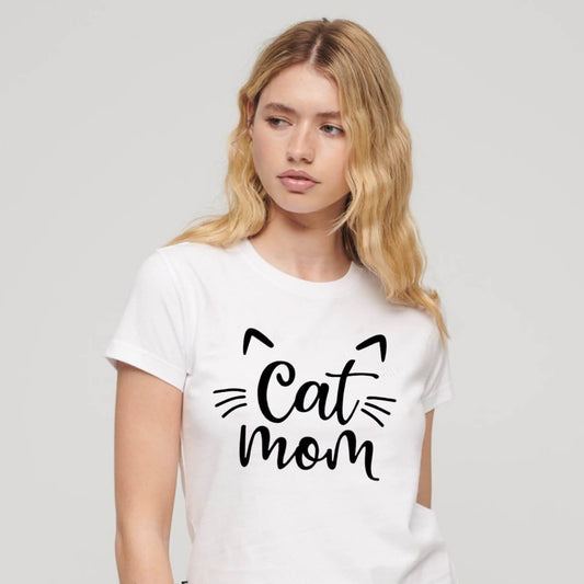 Cat Mom T-shirt - Petites Paws