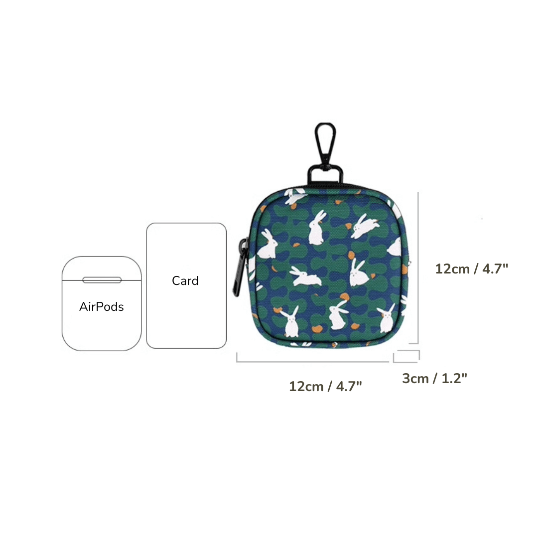 Rabbit Green Mini Pouch