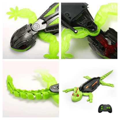Remote Control Wall Climbing Lizard Cat Toy - Petites Paws