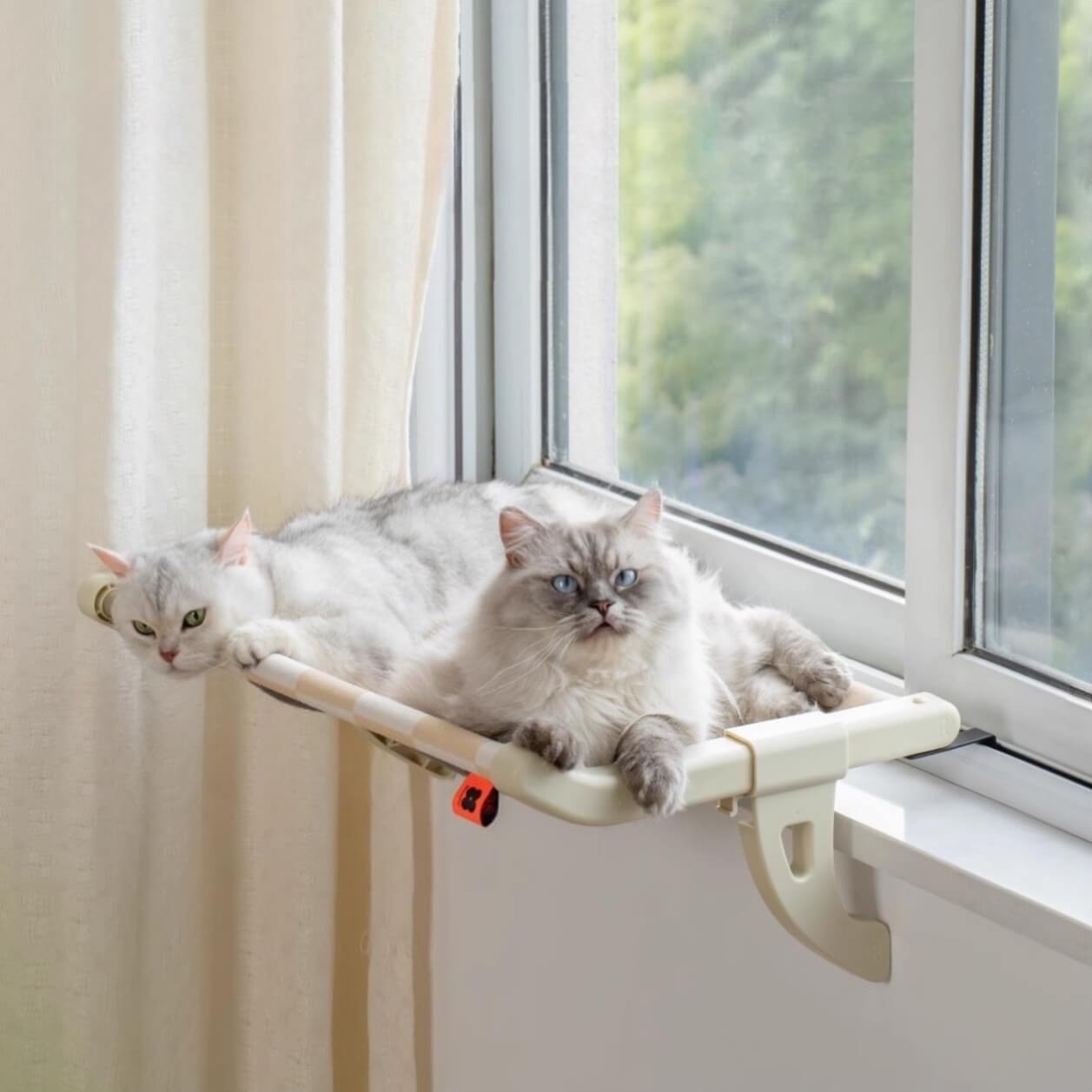 FloatEase Extra-long Hanging Cat Hammock - Petites Paws