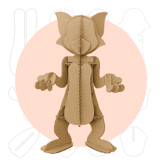 Tom and Jerry  Cat Cardboard Cat Sculpture