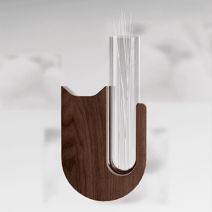 Wooden Cat Whisker Holder Keepsake Display