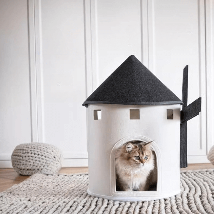 Dutch Windmill Cat House Bed