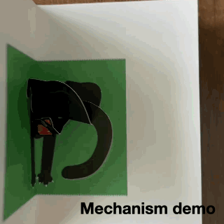 DIY 3D Pop-Up Stretching Cat Birthday Card Printable Template