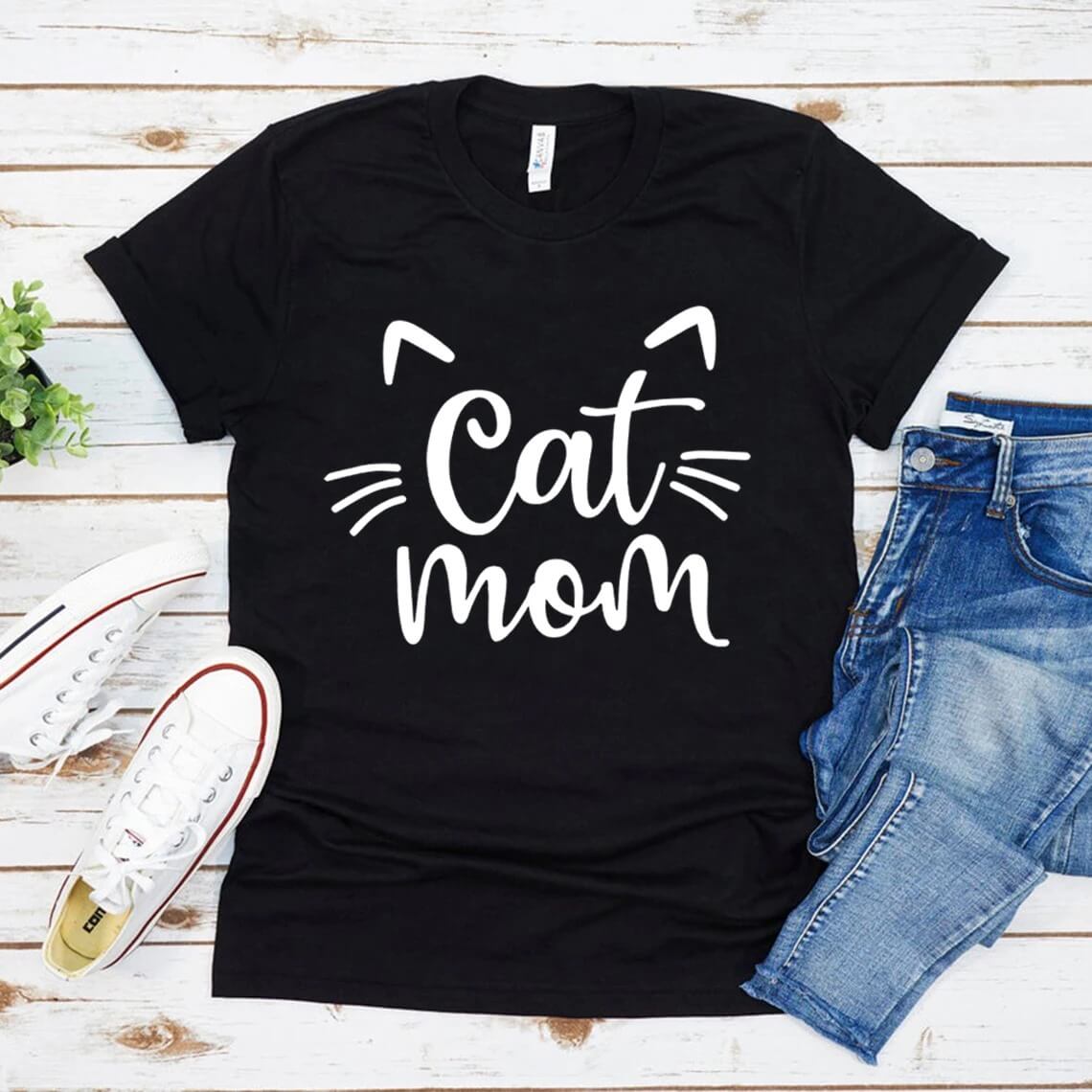 T shirt cat clearance mom