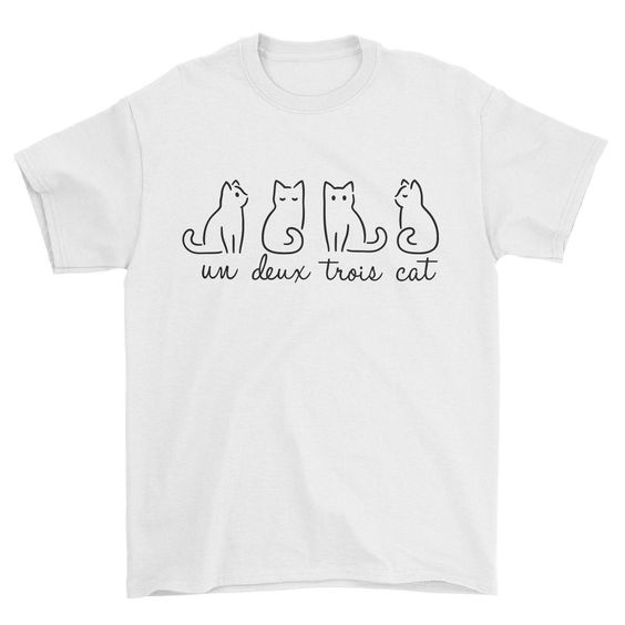 Un Deux Trois Cat T-shirt - Petites Paws
