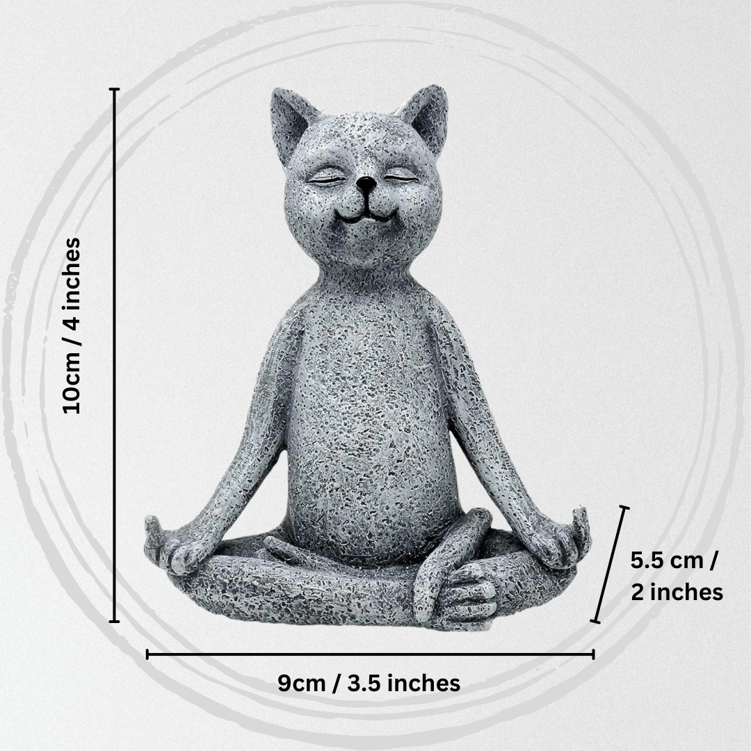 Calming Buddha Cat Statue - Petites Paws