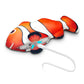 Dancing Fish Catnip Kicker Toy (Clownfish) - Petites Paws