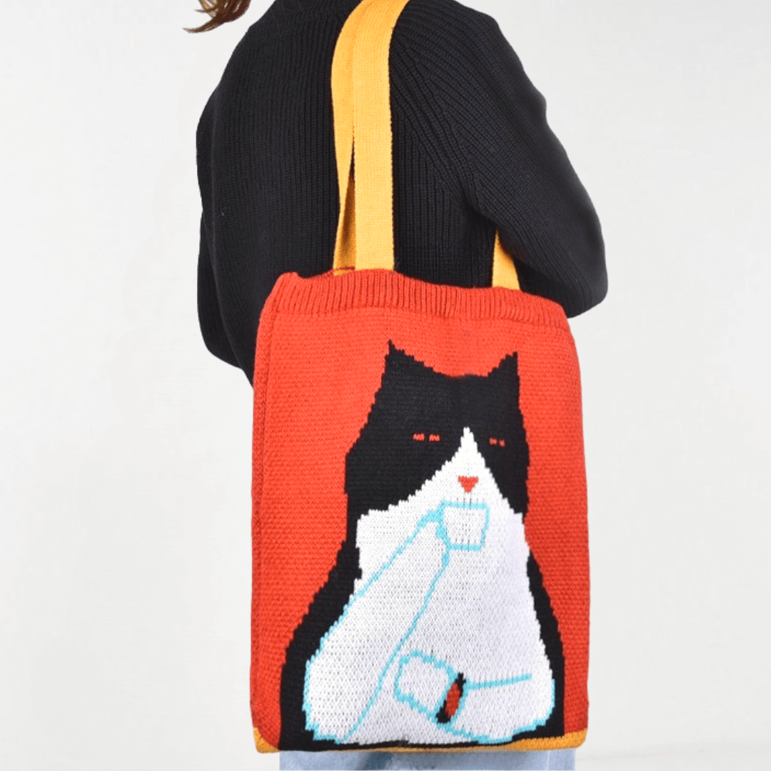 Mini Knit Tote Bag - KTBG35