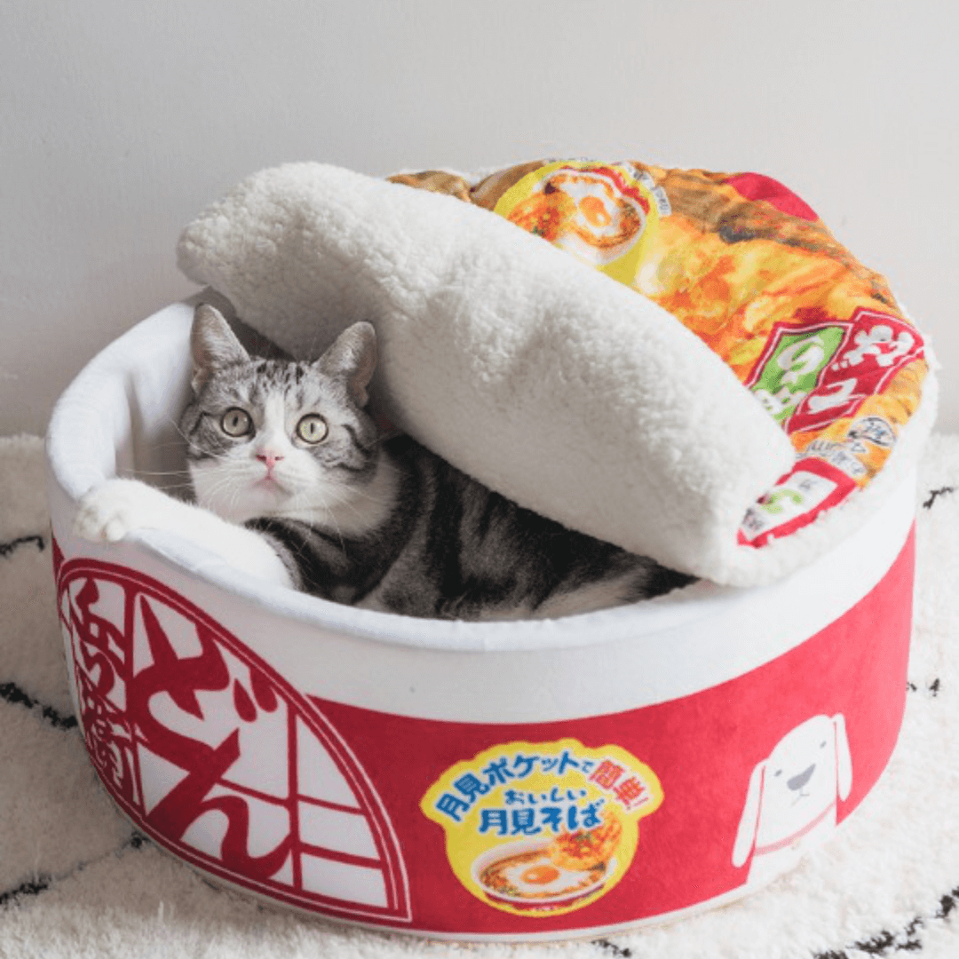 Cup Noodle Cat Bed