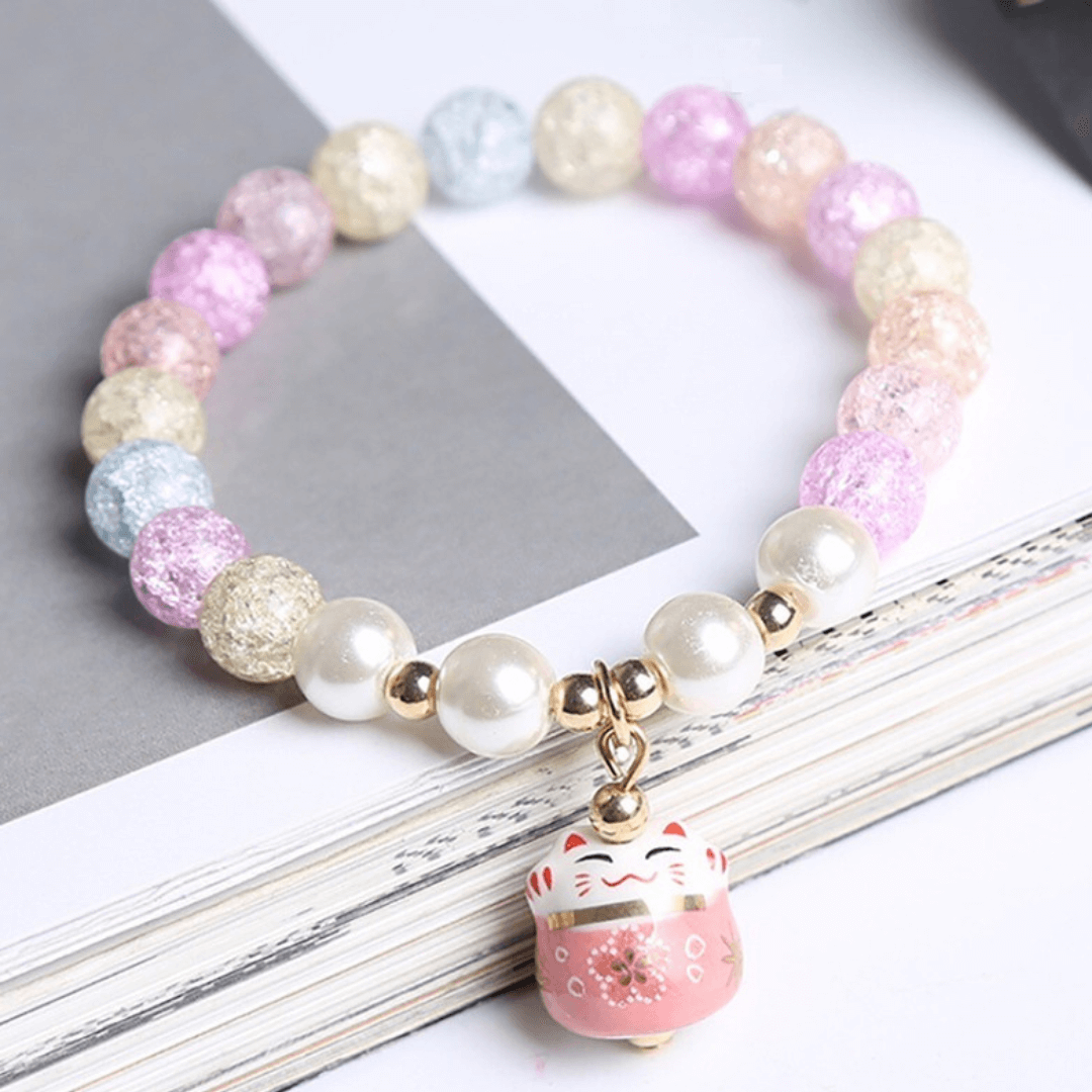 Handmade Japanese Cat Lucky Bracelet