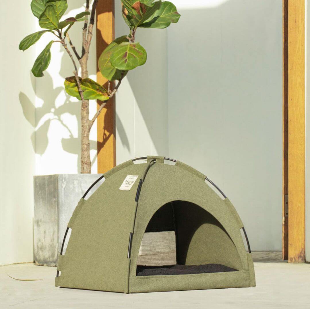 cat tent outdoor Kitty Camper Cat Tent Bed – Petites Paws