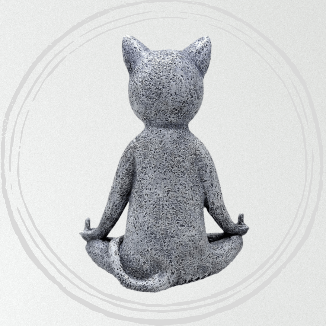 Calming Buddha Cat Statue