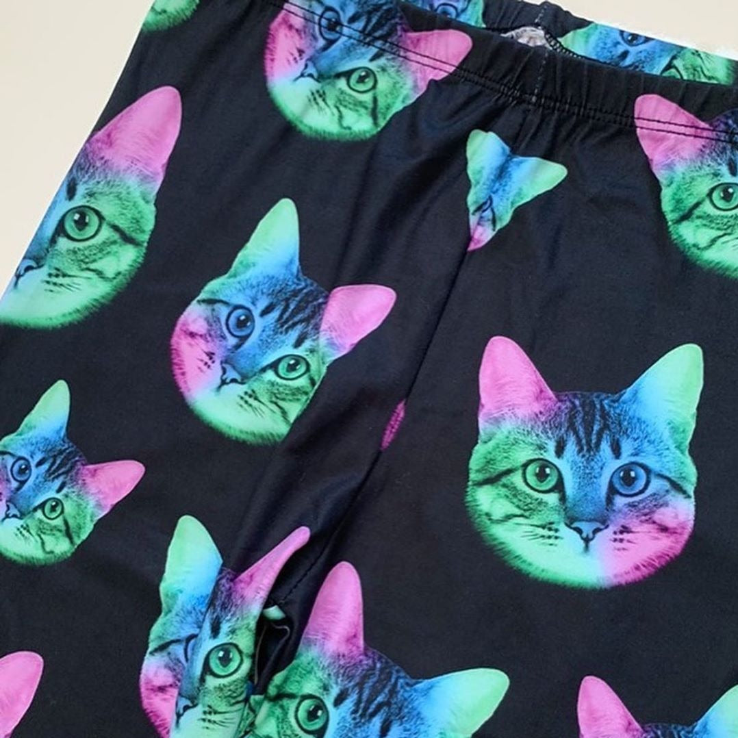 Colorful Cat Print Legging – LA Soul Inc Colorful Cat Print Legging – LA Soul Inc